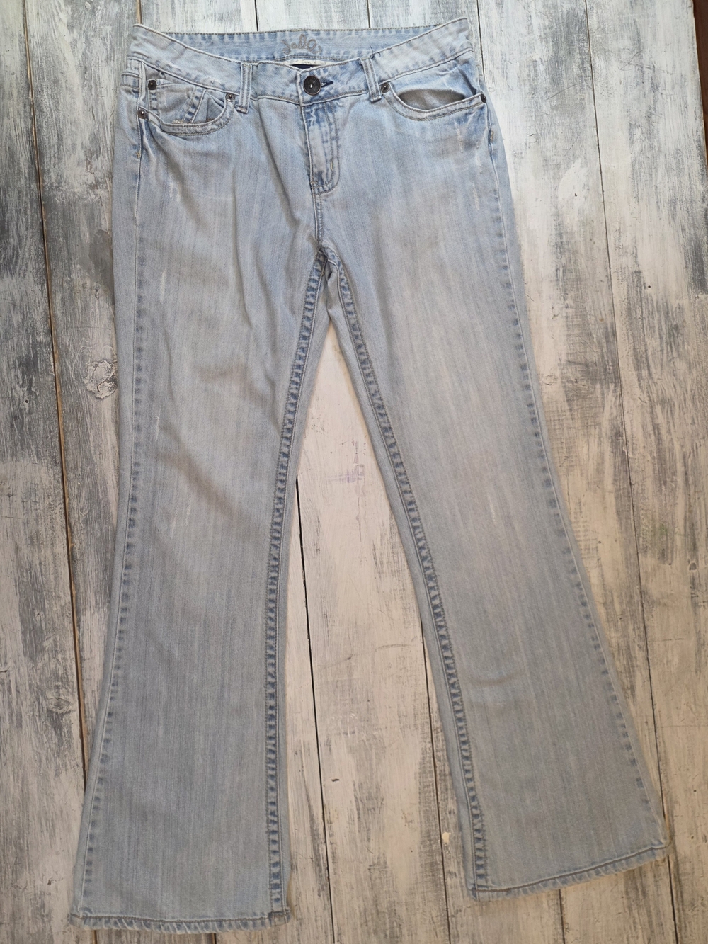 Jade Women's Light Blue Mid Rise Bootcut Jeans sz 32 Long